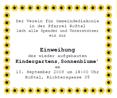 Einladung Foto